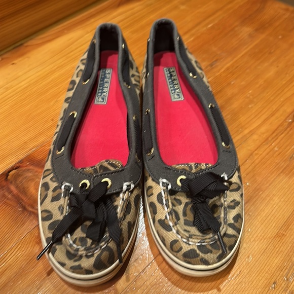 Sperry Leopard Boat Shoes - Picture 1 of 4